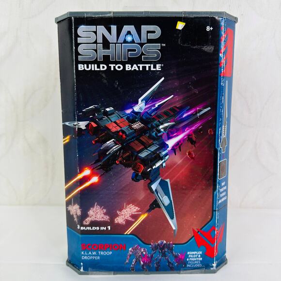 Snap Ships Build to Battle Scorpion K.L.A.W. Troop Dropper 3 Builds in 1 New - Picture 5 of 6